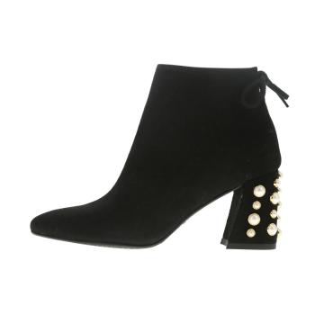 Stuart Weitzman | STUART WEITZMAN 黑色女士高跟鞋 PEARLLOFTYMIMI-BLACK-SUEDE商品图片,包邮包税