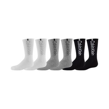 商品Calvin Klein | Big Boys Crew Length Performance Socks, 6 Pack,商家Macy's,价格¥112图片