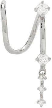 商品Sansoeurs | White Gold Snake Cascade Single Right Earring,商家SSENSE,价格¥2217图片