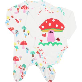 推荐Stella McCartney White Set For Baby Girl With Mushrooms商品