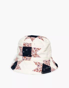 Madewell | Quilted Patchwork Bucket Hat商品图片,4.1折×额外6折, 额外六折