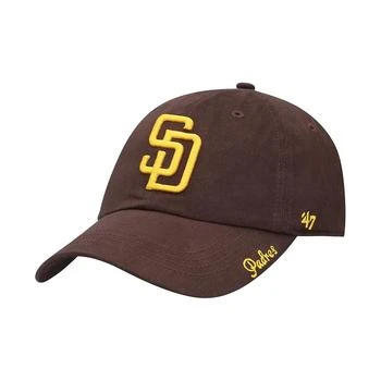 47 Brand | Women's '47 Brown San Diego Padres Team Miata Clean Up Adjustable Hat,商家Macy's,价格¥184