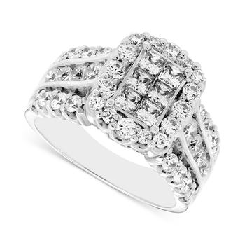 商品Diamond Princessa Ring (2 ct. t.w.) in 14k White Gold图片