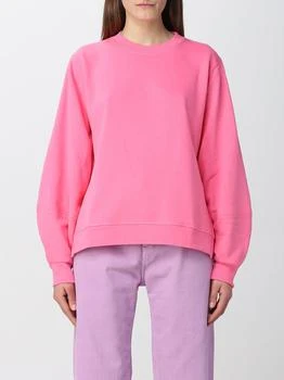 推荐Ganni sweatshirt in organic cotton blend with logo on the back商品