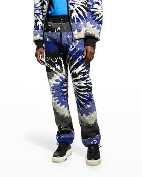 推荐Men's Tie-Dye Swirl Fleece Jogger Pants商品