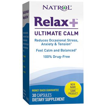 Natrol | Relax+ Ultimate Calm, Stress Relief, Capsules商品图片,7.4折, 独家减免邮费