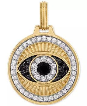 Esquire Men's Jewelry | Cubic Zirconia Evil Eye Pendant in 14k Gold-Plated Sterling Silver, Created for Macy's,商家Macy's,价格¥1029