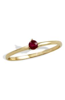 商品Savvy Cie Jewels | 14K Gold Ruby Ring,商家Nordstrom Rack,价格¥1778图片