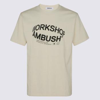 Ambush | AMBUSH OFF-WHITE COTTON T-SHIRT商品图片,7.4折×额外9折, 额外九折