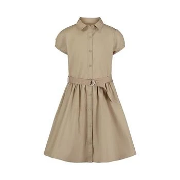 Nautica | Plus Girls Uniform Belted Poplin Shirt Dress 5.9折