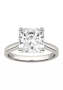 Charles & Colvard | Colvard 3 1 3 Ct. T.w. Lab Created Moissanite Cushion Solitaire Ring In 14K White Gold,商家Belk,价格¥9069