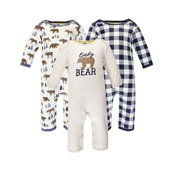 Hudson | Baby Boys Cotton Coveralls, Pack of 3商品图片,