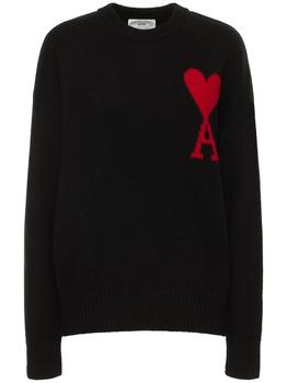 美国ami毛衣, AMI | Logo Felted Wool Sweater商品图片 额外8.5折, 额外八五折
