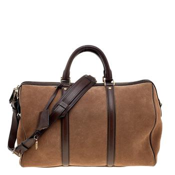 路易威登女包真假, [二手商品] Louis Vuitton | Louis Vuitton Brown Suede and Leather Sofia Coppola SC MM Bag商品图片 6.8折, 满1件减$100, 满减