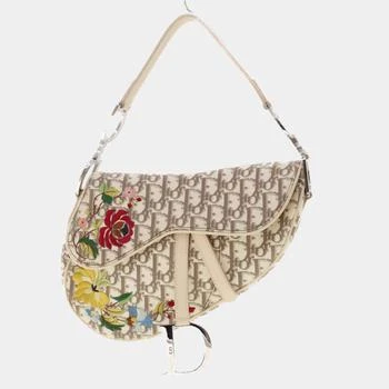 推荐Dior Beige Canvas Saddle shoulder bag商品