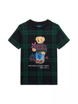 Ralph Lauren | Little Boy's & Boy's Polo Bear Plaid T-Shirt,商家Saks Fifth Avenue,价格¥275
