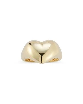 Moon & Meadow | 14K Yellow Gold Heart Dome Signet Ring,商家Bloomingdale's,价格¥7197