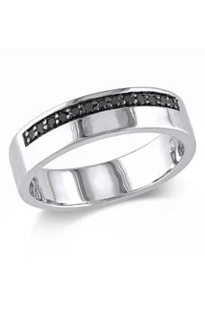 DELMAR | Men's Sterling Silver Black Diamond Ring - 0.20 ctw.,商家Nordstrom Rack,价格¥1160