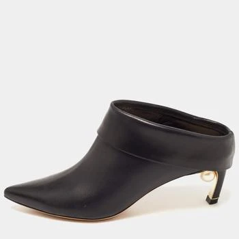 推荐Nicholas Kirkwood Black Leather Pointed Toe Mules Size 37商品