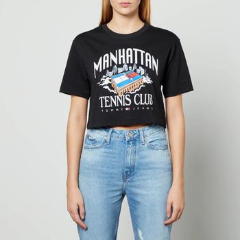 推荐Tommy Jeans Cotton-Jersey Cropped T-Shirt商品