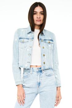 商品Pistola Denim | Brando Star Embroidery Denim Jacket - Zodiac,商家Pistola Denim,价格¥977图片