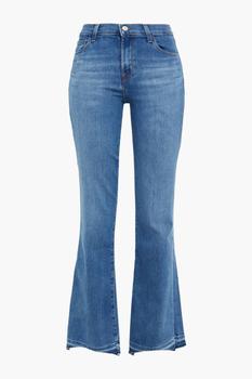 商品J Brand | Sallie distressed mid-rise bootcut jeans,商家THE OUTNET US,价格¥537图片