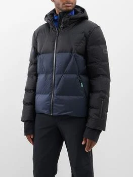 推荐Colour-block quilted down ski jacket商品