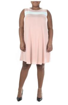 Nina Leonard | Sleeveless Jewel Neck Miracle Dress商品图片,5.4折