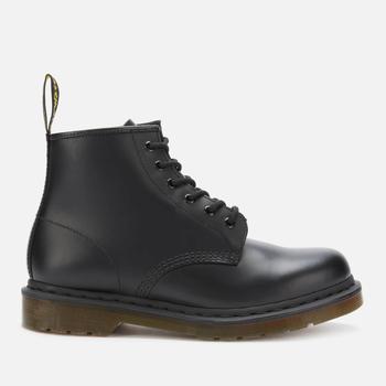 推荐Dr. Martens 101 Smooth Leather 6-Eye Boots - Black商品