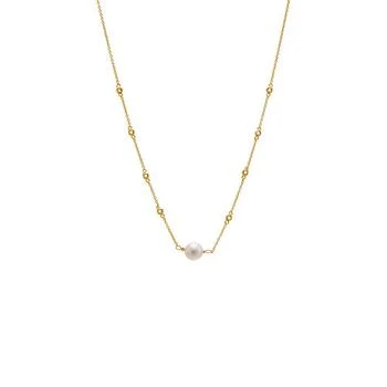 by Adina Eden | Diamond by the Yard Imitation Pearl Necklace,商家Macy's,价格¥354