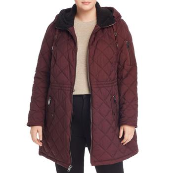 new york, Marc New York by Andrew Marc | Marc New York by Andrew Marc Womens Plus Cascade Quilted Cold Weather Parka Coat商品图片 3.5折