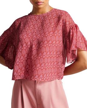 product Mariy Georgette Boxy Printed Top image