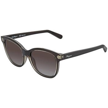 更多菲拉格慕墨镜, Salvatore Ferragamo | Brown Gradient Square Ladies Sunglasses SF834S 001 55商品图片 2.2折