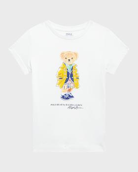 推荐Boy's Spring Polo Bear Graphic T-Shirt, Size 2-4商品