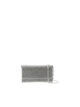 amina muaddi, Amina Muaddi | Amina Muaddi Paloma Embellished Chain-Link Clutch Bag商品图片 7.1折