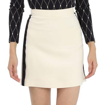 Burberry | Ladies Off White Stanforth Wool & Silk Skirt商品图片,6.9折