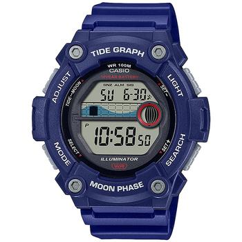 手表男卡西欧真假, Casio | Men's Digital Blue Resin Strap Watch 51mm商品图片 