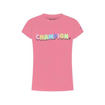 CHAMPION | Little Girls Rainbow Bubble Letters Graphic T-shirt商品图片,5折
