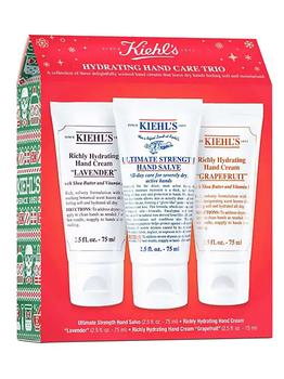 Kiehl's | Hydrating Hand Care 3-Piece Hand Cream & Salve Set商品图片,