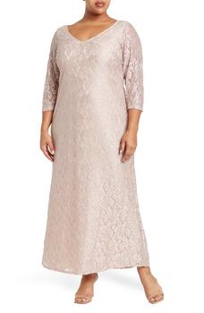 推荐Lace V-Neck Long Dress商品