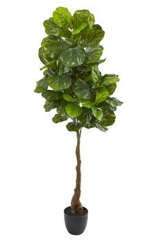 NEARLY NATURAL | 64" Fiddle Leaf Artificial Tree,商家Nordstrom Rack,价格¥910