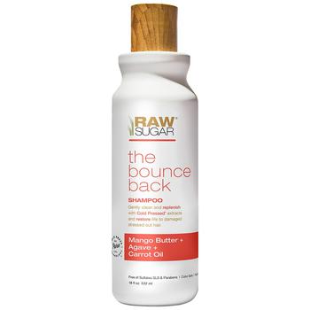 Raw Sugar | The Bounce Back Shampoo Mango Butter + Agave + Carrot Oil商品图片,满$60享8折, 满$80享8折, 满折