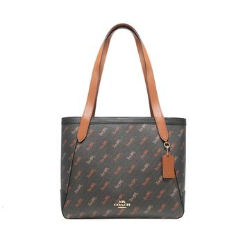 coach女包手提包, Coach | COACH 奥莱款大号女士PVC配皮单肩手提包C4061IMM6H商品图片 额外8.2折x额外9折, 额外八二折, 额外九折