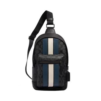 商品Coach | COACH 男士黑色拼色PVC配皮单肩斜挎包 2999QBOH0,商家Beyond Italylux,价格¥1668图片