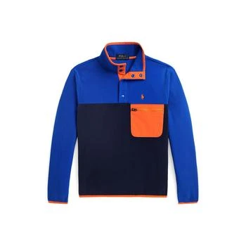Ralph Lauren | Big Boys Color-Blocked Fleece Pullover,商家Macy's,价格¥368