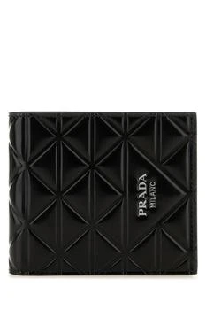 推荐Prada Black Leather Wallet - Men商品