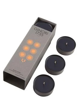 GINORI 1735 | Lcdc Set Of 6 Black Stone Tea Lights,商家LUISAVIAROMA,价格¥740