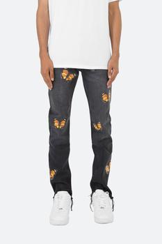mnml gat好用吗, MNML | D223 Butterfly Straight Denim - Black商品图片 5折