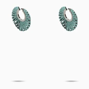 SO-LE STUDIO | SO-LE STUDIO Turquoise metallic Revolve earrings,商家Baltini,价格¥1327