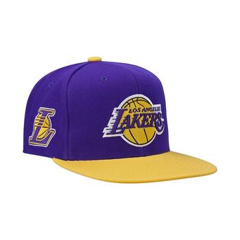lakers衣服, Mitchell & Ness | Men's Purple Los Angeles Lakers Core Side Snapback Hat商品图片 